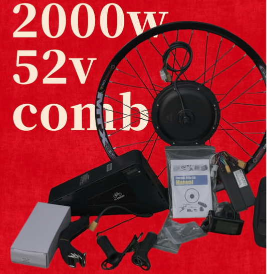 2000w ebike kit + 52v 20ah combo